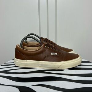 Vans era Brown Leather Men's Shoes